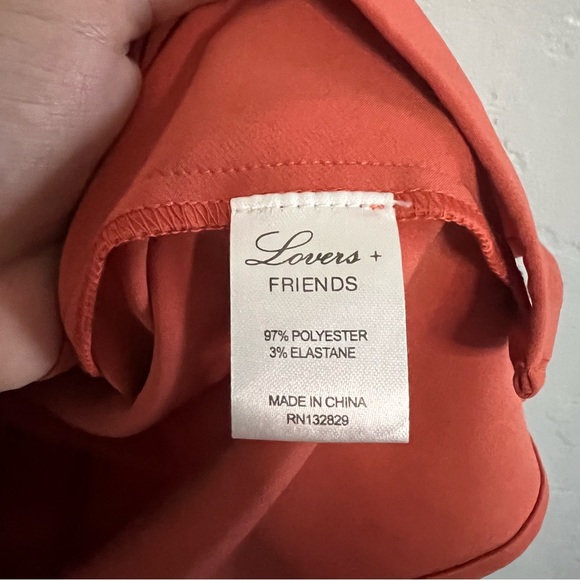 Lovers and Friends Violet Midi Dress in Orange Size Small - Picture 11 of 12